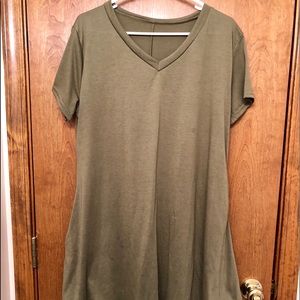 Size Large Tunic/dress hunter green